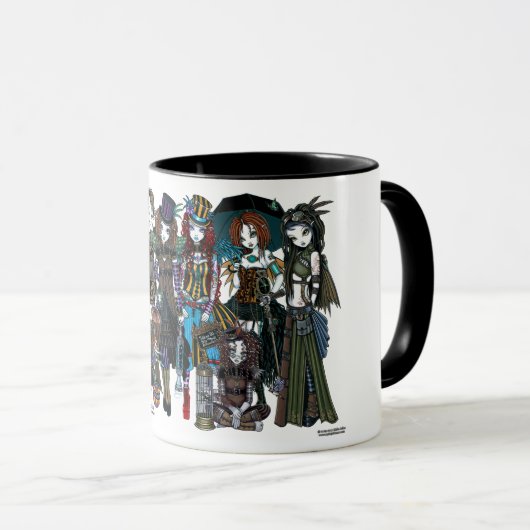 Myka Jelina Steampunk Circus Fairies Mok (Voorkant rechts)