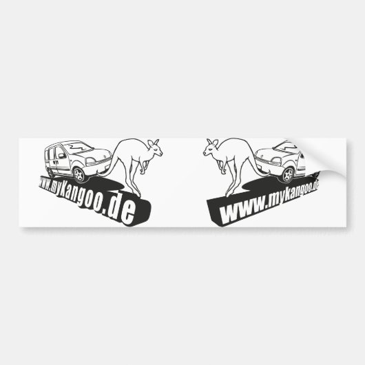 myKangoo.de Aufkleber Links&Rechts Bumpersticker (Voorkant)