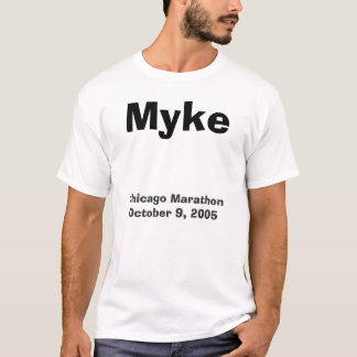 Myke, Chicago Marathon, 9 oktober 2005 T-shirt