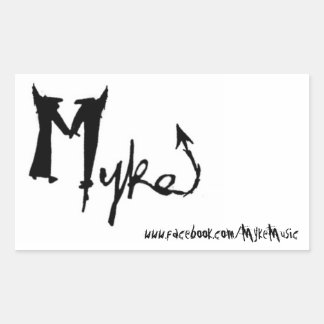 Myke Naam Rechthoek Sticker