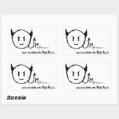 Myke Rechthoek Sticker (Vel)