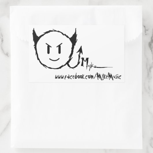 Myke Rechthoek Sticker (Tas)