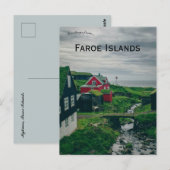Mykines Faeröer Briefkaart (Voorkant / Achterkant)