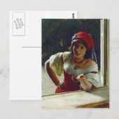 Mykola Yaroshenko- Gypsy Woman Briefkaart (Voorkant / Achterkant)