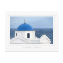 Mykonos - Ag. Briefkaart van de Nikolaos-kerk