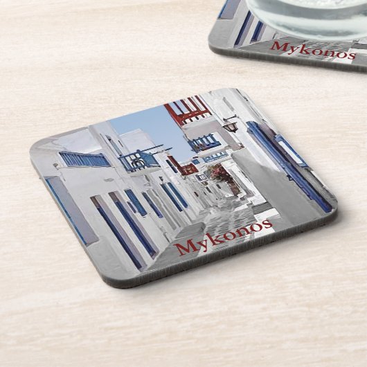 Mykonos Bier Onderzetter (Linkerzijde)