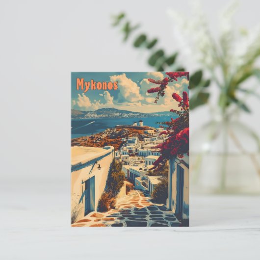 Mykonos briefkaart (Staand voorkant)