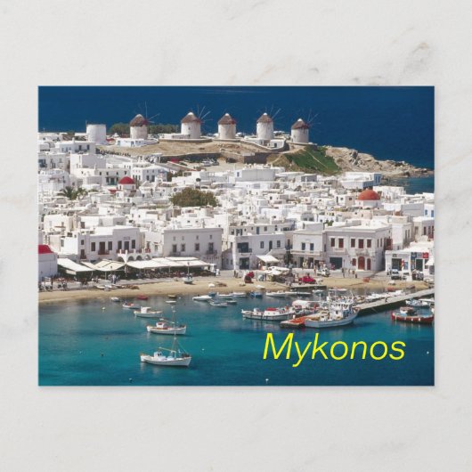 Mykonos briefkaart (Voorkant)