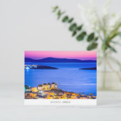 Mykonos briefkaart met windmolens, Griekenland (Staand voorkant)