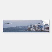 MYKONOS-bumpersticker - Gepersonaliseerd