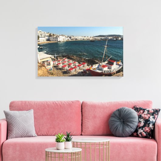 Mykonos Canvas Afdruk (Insitu (Woonkamer))