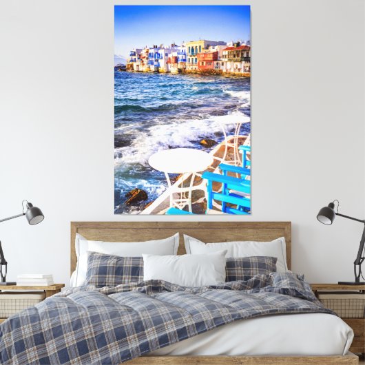 Mykonos Canvas Afdruk (Insitu (Slaapkamer))