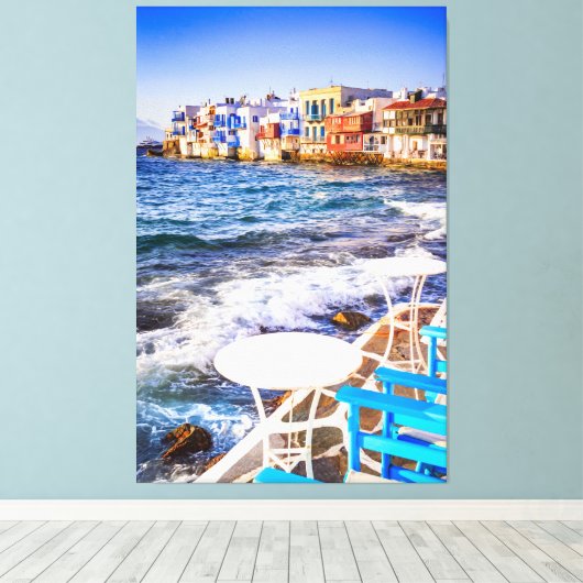 Mykonos Canvas Afdruk (Insitu (Houten vloer))