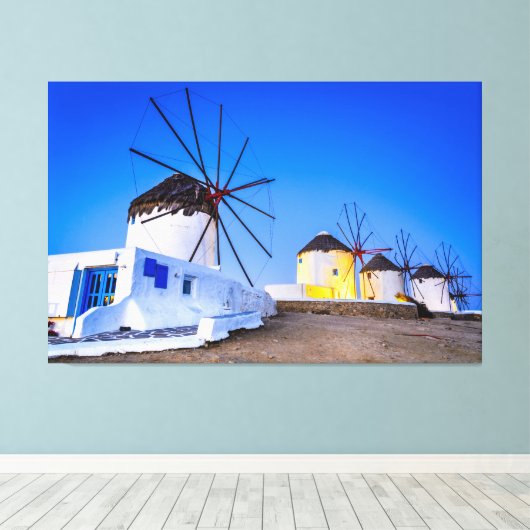 Mykonos Canvas Afdruk (Insitu (Houten vloer))