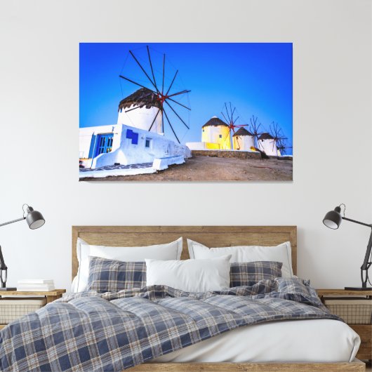 Mykonos Canvas Afdruk (Insitu (Slaapkamer))