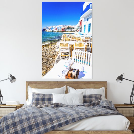 Mykonos Canvas Afdruk (Insitu (Slaapkamer))