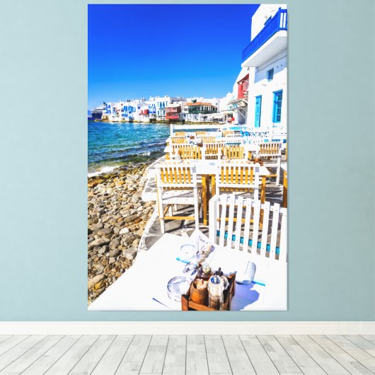 Mykonos Canvas Afdruk (Insitu (Houten vloer))