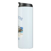 Mykonos Coastal Fantasy in Watercolor Thermosbeker (Geroteerd rechts)