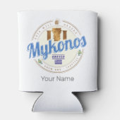 Mykonos Cycladen Griekenland  souvenir Blikjeskoeler (Achterkant)