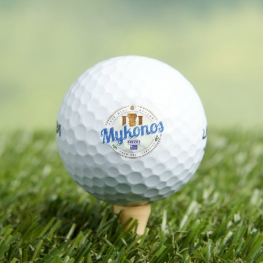 Mykonos Cycladen Griekenland  souvenir Golfballen (Insitu Shirt)