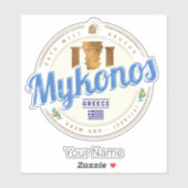 Mykonos Cycladen Griekenland souvenir Sticker (Vel)
