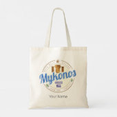 Mykonos Cycladen Griekenland souvenir Tote Bag (Achterkant)