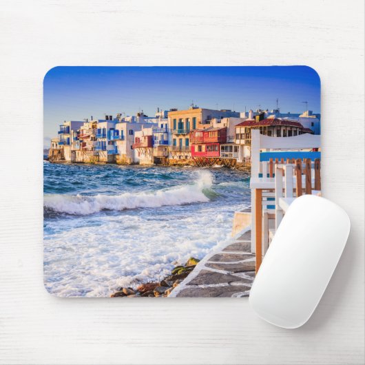 Mykonos eiland Little Venice mousepad Muismat (Met muis)