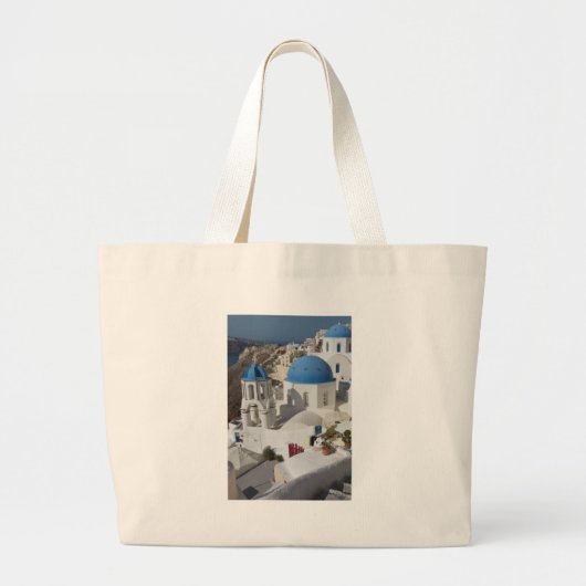 Mykonos Greece Travel Grote Tote Bag (Voorkant)
