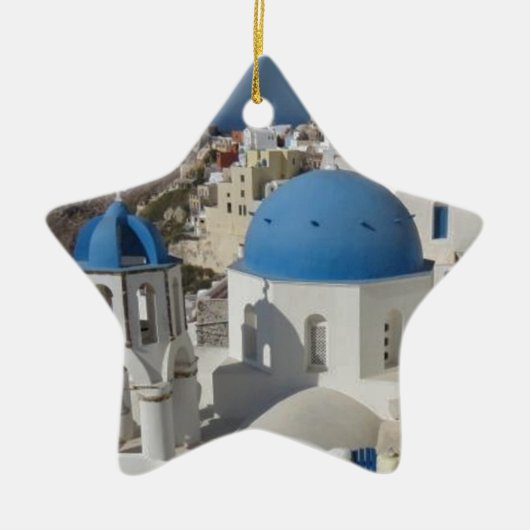 Mykonos Greece Travel Keramisch Ornament (Voorkant)