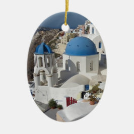 Mykonos Greece Travel Keramisch Ornament