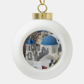 Mykonos Greece Travel Keramische Bal Ornament (Voorkant)
