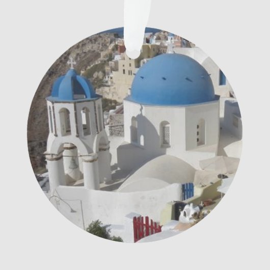 Mykonos Greece Travel Ornament (voorkant)