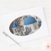 Mykonos Greece Travel Ovale Sticker (Envelop)