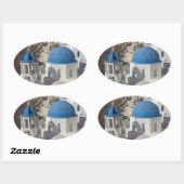 Mykonos Greece Travel Ovale Sticker (Vel)