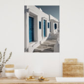 Mykonos Greece Travel Poster (Keuken)