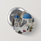 Mykonos Greece Travel Ronde Button 5,7 Cm (Voorkant /achterkant)
