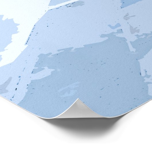 Mykonos Greece Waterverf Digital Painting Poster (Hoek)