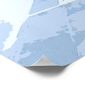 MyKonos Greece Waterverf Digital Painting Poster (Hoek)