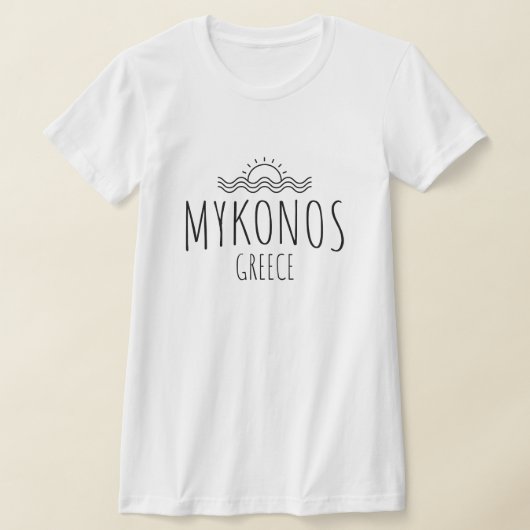Mykonos Greece Women T-shirt (Laagn)