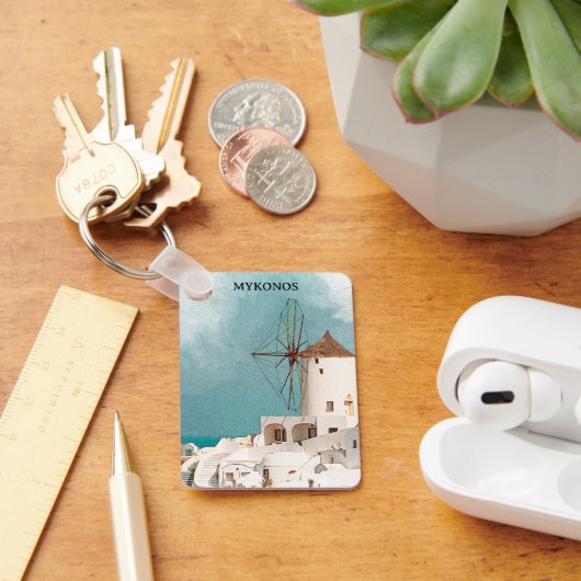 Mykonos Griekenland Alefkandra Windmill Sleutelhanger (Bureau)