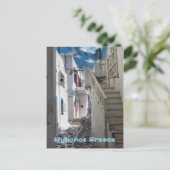 Mykonos Griekenland Briefkaart (Staand voorkant)