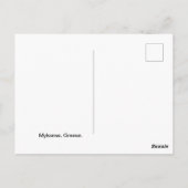 Mykonos, Griekenland Briefkaart (Achterkant)