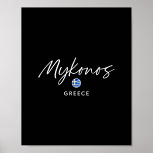 Mykonos Griekenland Eilandreis Zomer Zee Ontsnappi Poster