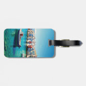 Mykonos Griekenland Griekse eilanden boten Bagagelabel (Achterkant horizontaal)