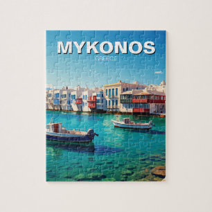 Mykonos Griekenland Griekse eilanden boten Legpuzzel