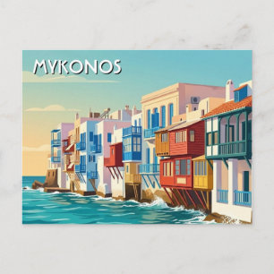 Mykonos Griekenland Griekse Eilanden Briefkaart