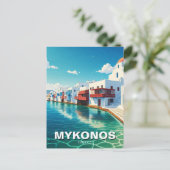 Mykonos Griekenland Griekse eilanden Briefkaart (Staand voorkant)