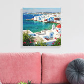 Mykonos Griekenland Griekse eilanden Klein Venetië Canvas Afdruk (Insitu (Woonkamer))