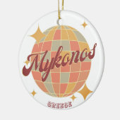 Mykonos Griekenland kleding decor souvenir Keramisch Ornament (Links)