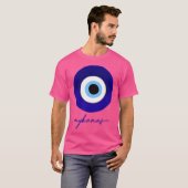 Mykonos - Griekenland Mati Edition Blauw Wit. T-shirt (Voorkant volledig)